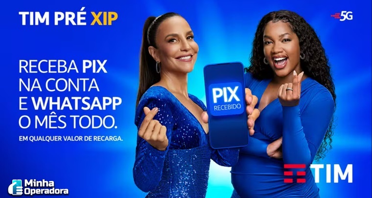 TIM oferece Pix a clientes pré que fizerem recarga pelo seu app