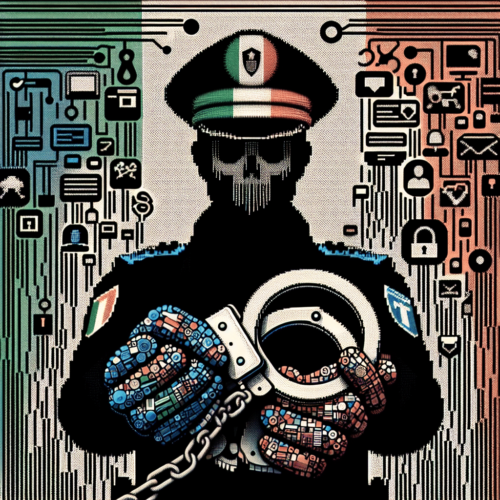 Homem de capuz atrás de notebooks