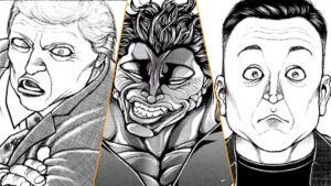 Donald Trump ed Elon Musk in Baki