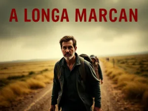 A Longa Marcha caminha pelas pernas de Cooper Hoffman e David Jonsson