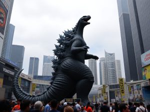 Godzilla Minus Zero | Kaiju ganha estátua detalhada na San Diego Comic-Con; veja