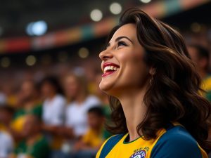 Morena Baccarin publica vídeo reagindo a vitória do Brasil em bastidor de série