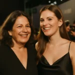 Sandra Annenberg curte pré-estreia com filha em São Paulo