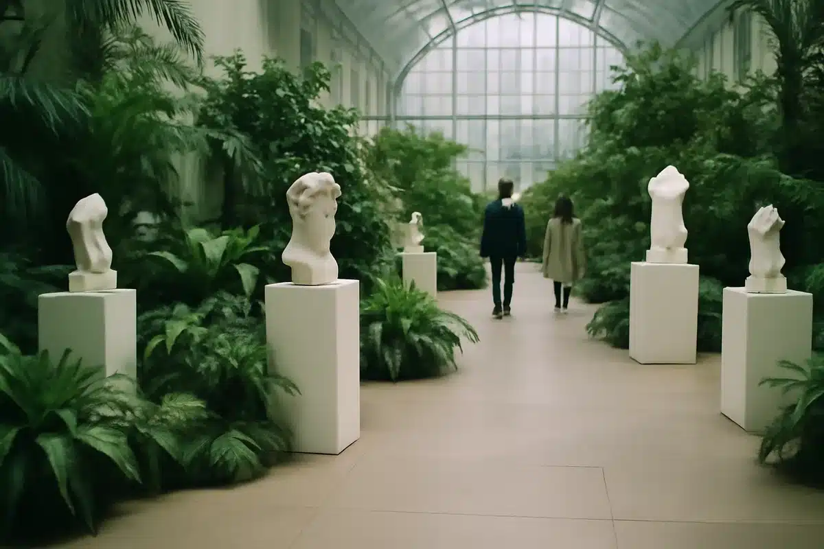 Patrícia França aparece em exposição no Jardim Botânico, no Rio